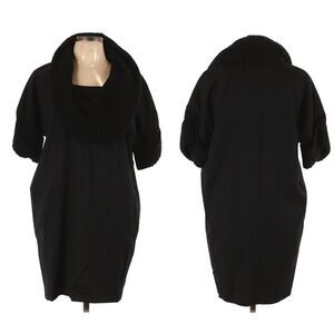 ZARA WOMAN 100% Wool Cowl Neck Dress L